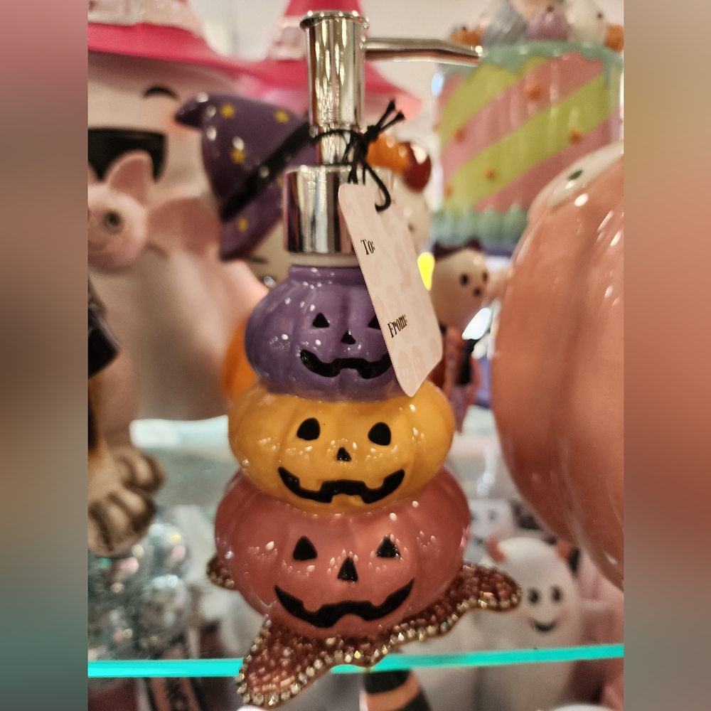 Festive Halloween Pumpkin Soap Dispenser